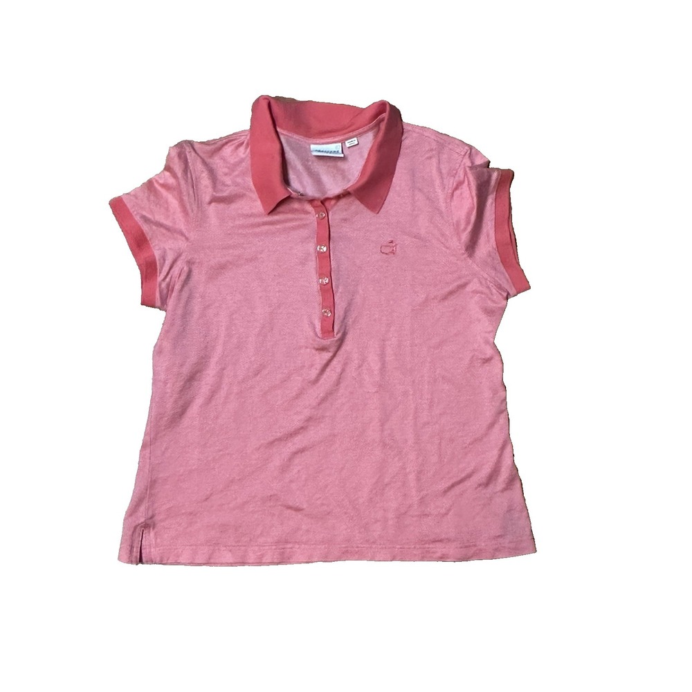 Bobby Jones Masters Women's Size Large‎ Pink Golf Polo Shirt